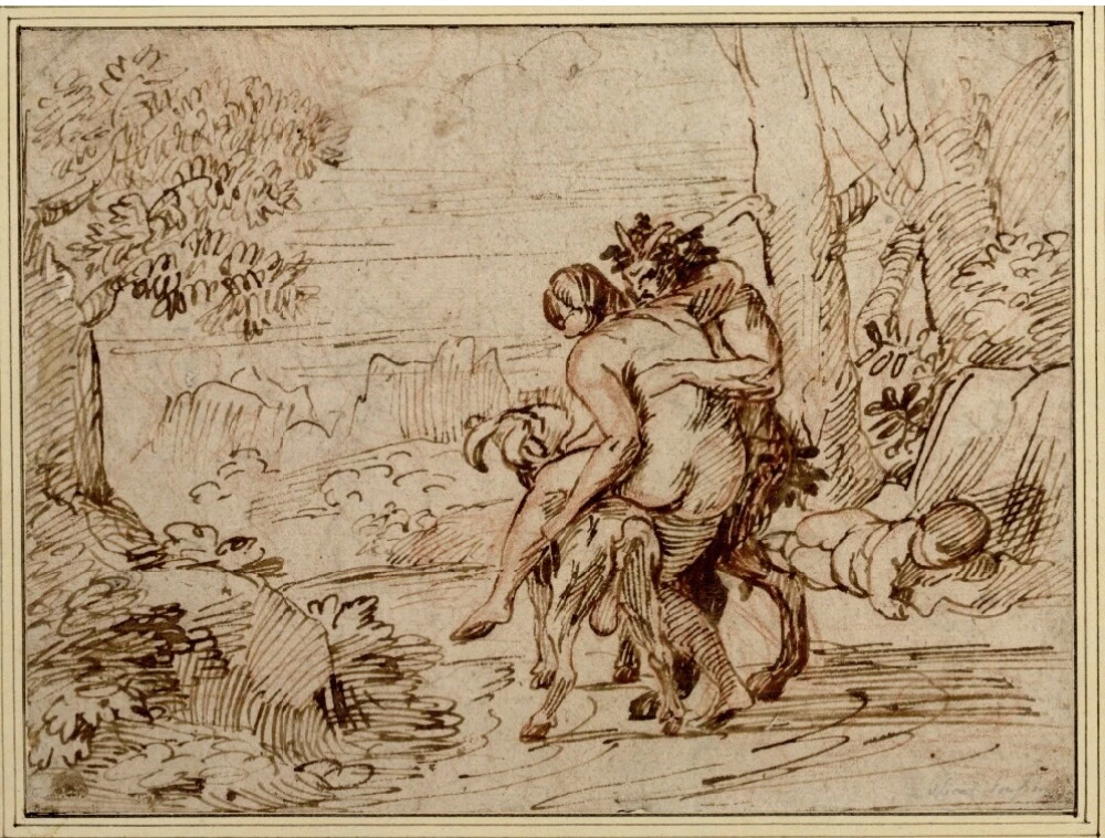 Sileno e ninfa